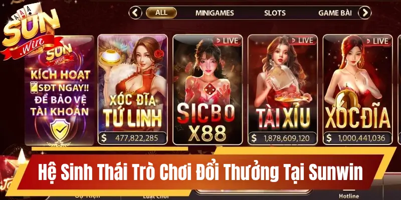 Hệ Sinh Thái Trò Chơi Đổi Thưởng Tại Sunwin